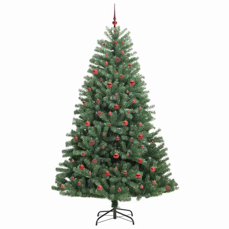 Dirbtinė Sulankstoma Kalėdų Eglutė Žalia 240 cm PVC ir metalas