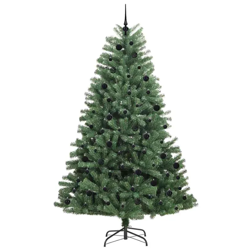 Dirbtinė Sulankstoma Kalėdų Eglutė Žalia 240 cm PVC ir metalas