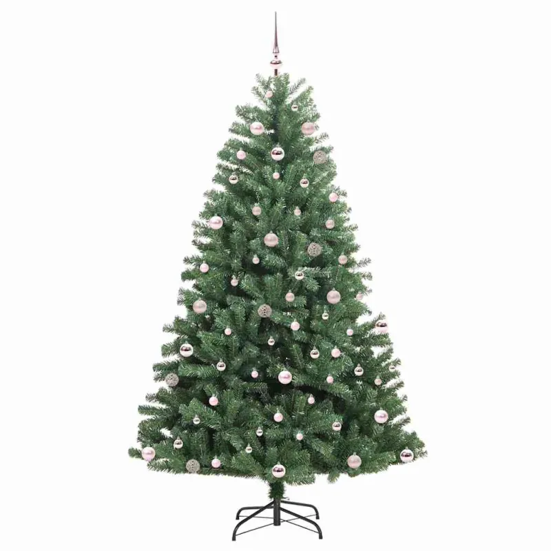 Dirbtinė Sulankstoma Kalėdų Eglutė Žalia 240 cm PVC ir metalas
