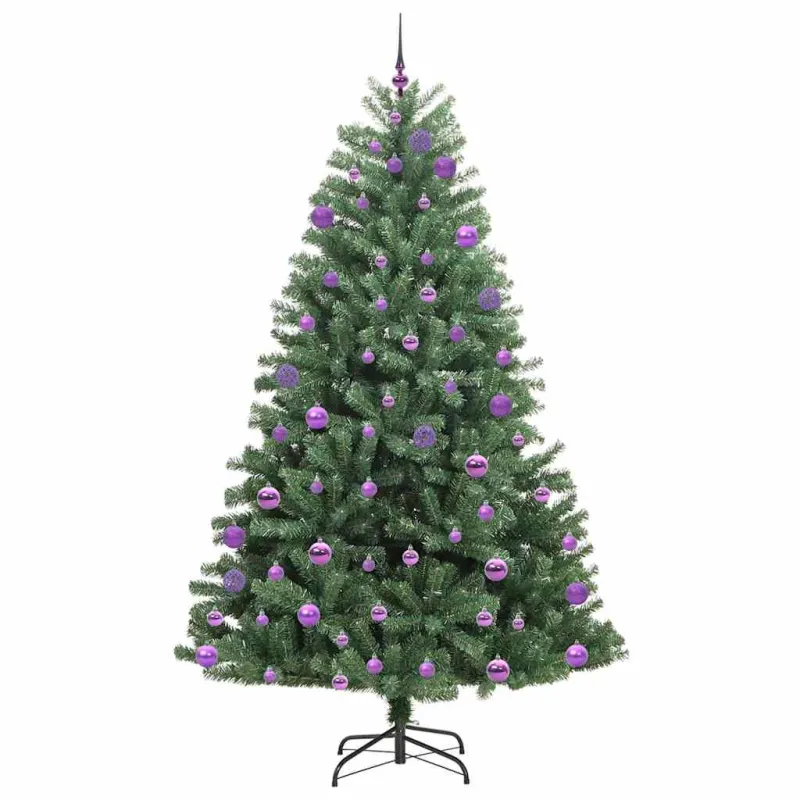 Dirbtinė Sulankstoma Kalėdų Eglutė Žalia 240 cm PVC ir metalas
