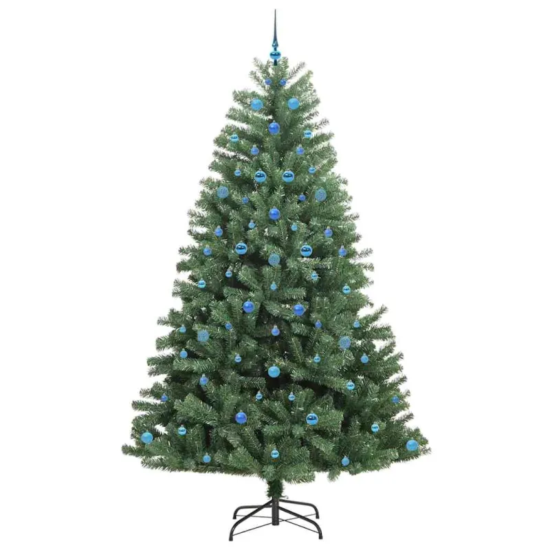Dirbtinė Sulankstoma Kalėdų Eglutė Žalia 240 cm PVC ir metalas