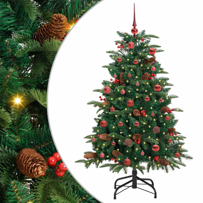 Dirbtinė Kalėdų eglutė Žalia 150 cm PVC ir Metalas ir Plastikas