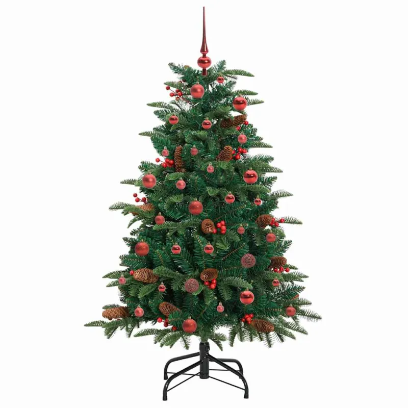 Dirbtinė Kalėdų eglutė Žalia 150 cm PVC ir Metalas ir Plastikas