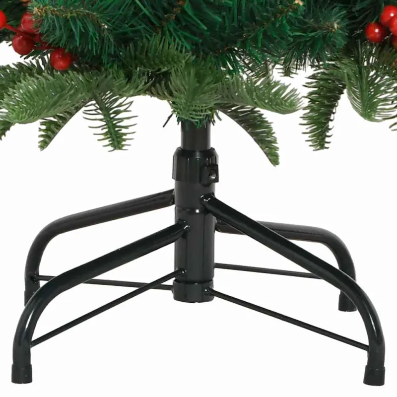 Dirbtinė Kalėdų eglutė Žalia 150 cm PVC ir Metalas ir Plastikas