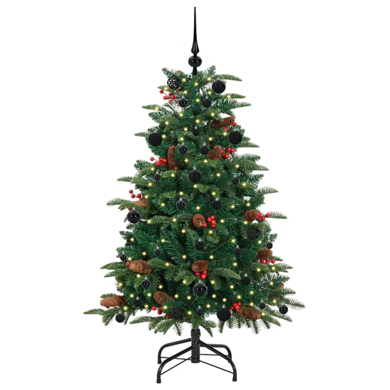 Dirbtinė Kalėdų eglutė Žalia 150 cm PVC ir Metalas ir Plastikas