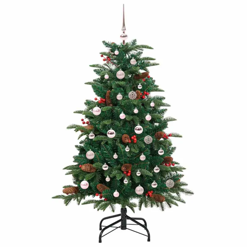 Dirbtinė Kalėdų eglutė Žalia 150 cm PVC ir Metalas ir Plastikas