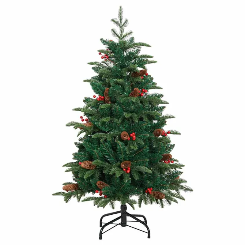 Dirbtinė Kalėdų eglutė Žalia 150 cm PVC ir Metalas ir Plastikas