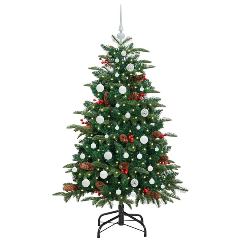 Dirbtinė Kalėdų eglutė Žalia 150 cm PVC ir Metalas ir Plastikas