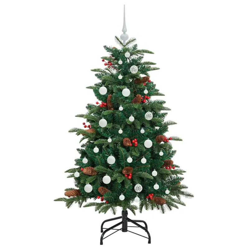 Dirbtinė Kalėdų eglutė Žalia 150 cm PVC ir Metalas ir Plastikas