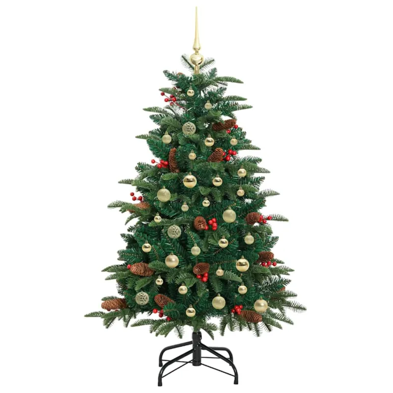 Dirbtinė Kalėdų eglutė Žalia 150 cm PVC ir Metalas ir Plastikas