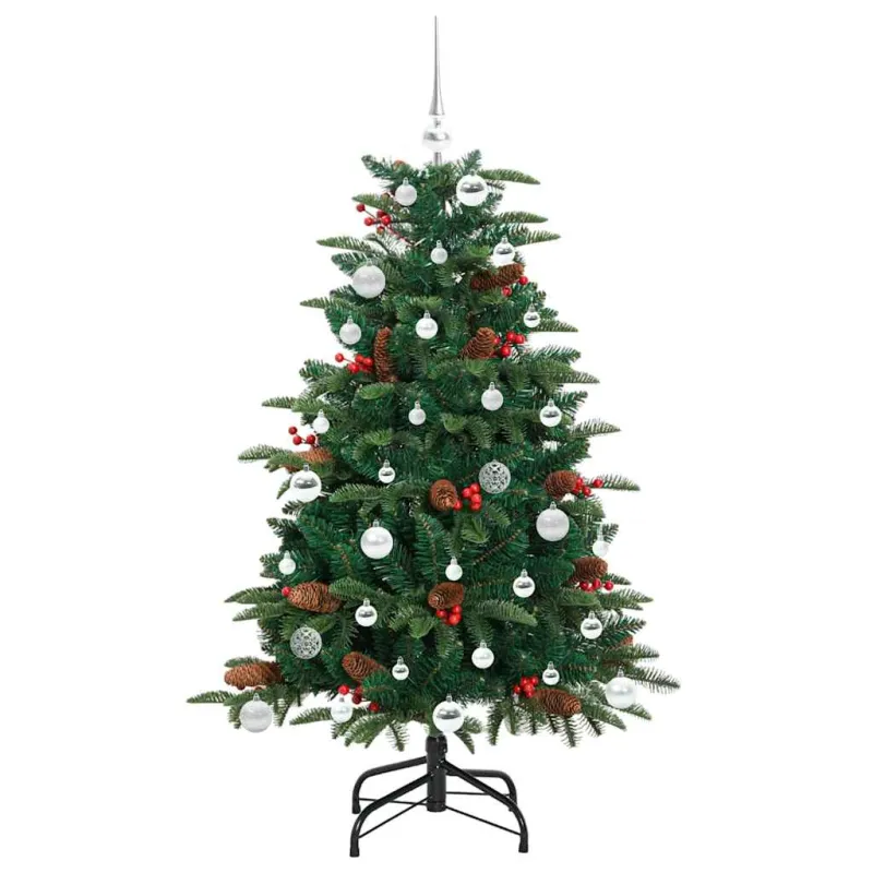 Dirbtinė Kalėdų eglutė Žalia 150 cm PVC ir Metalas ir Plastikas