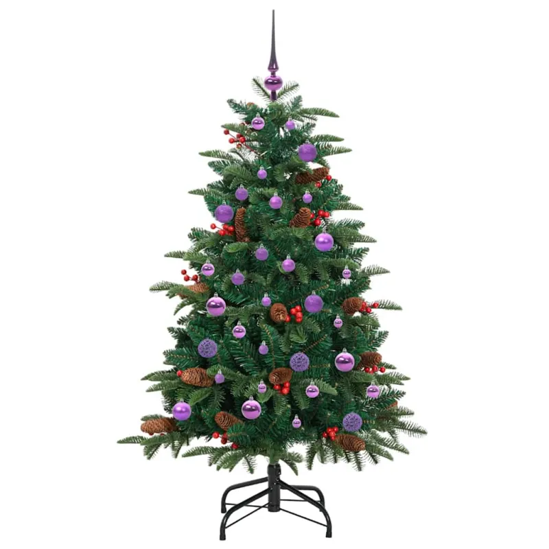 Dirbtinė Kalėdų eglutė Žalia 150 cm PVC ir Metalas ir Plastikas