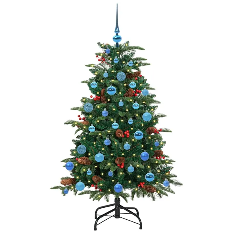 Dirbtinė Kalėdų eglutė Žalia 150 cm PVC ir Metalas ir Plastikas
