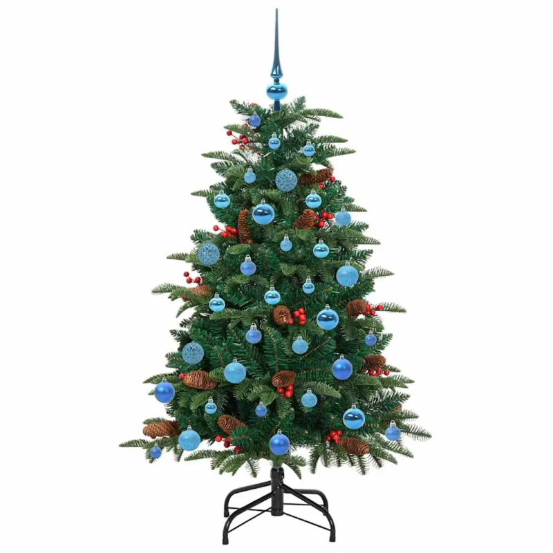 Dirbtinė Kalėdų eglutė Žalia 150 cm PVC ir Metalas ir Plastikas