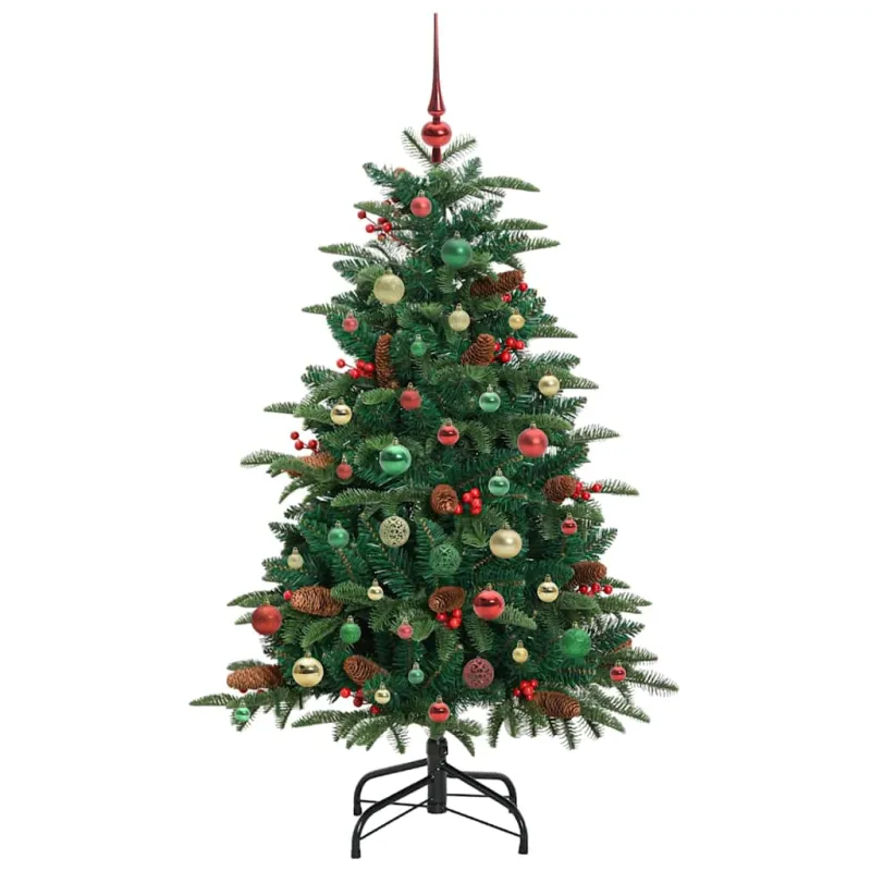 Dirbtinė Kalėdų eglutė Žalia 150 cm PVC ir Metalas ir Plastikas