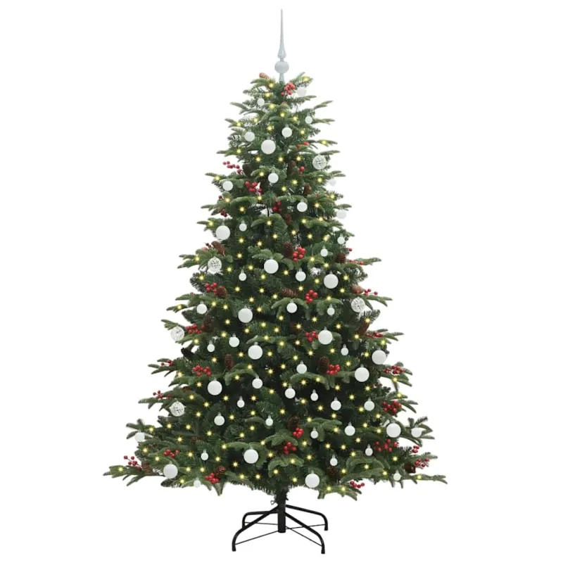 Dirbtinė Kalėdų eglutė Žalia 180 cm PVC ir Metalas ir Plastikas