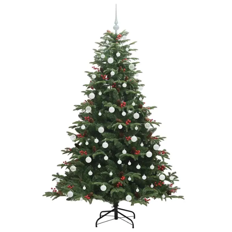 Dirbtinė Kalėdų eglutė Žalia 180 cm PVC ir Metalas ir Plastikas