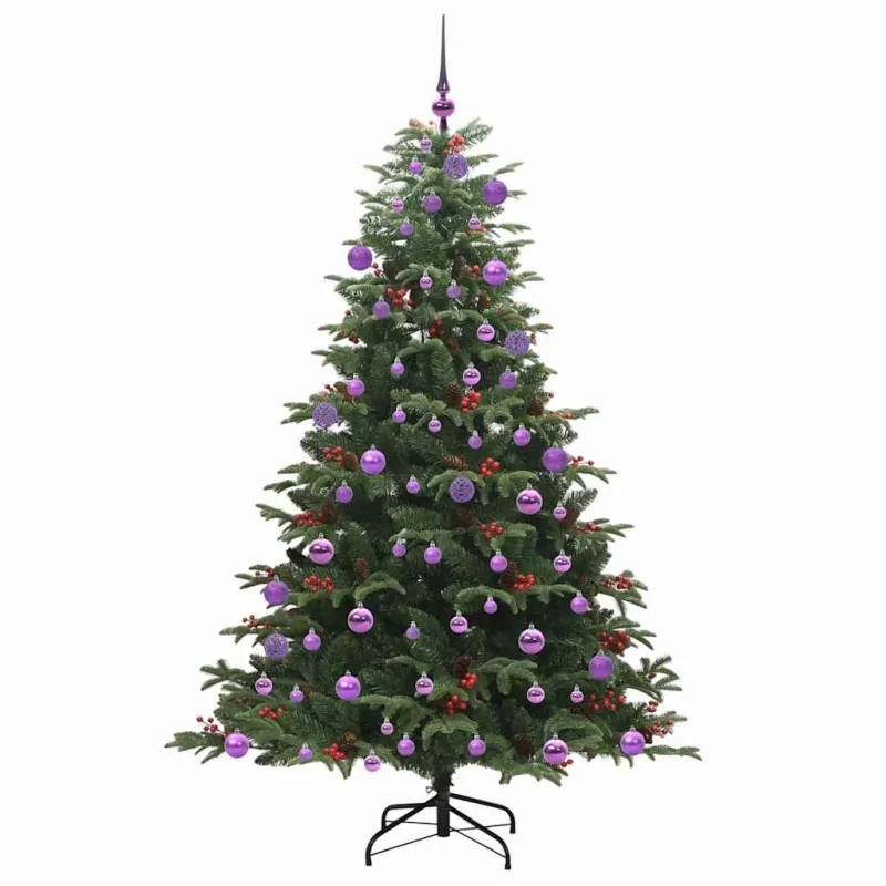 Dirbtinė Kalėdų eglutė Žalia 180 cm PVC ir Metalas ir Plastikas