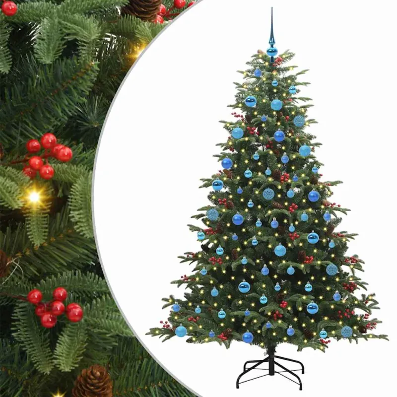 Dirbtinė Kalėdų eglutė Žalia 180 cm PVC ir Metalas ir Plastikas