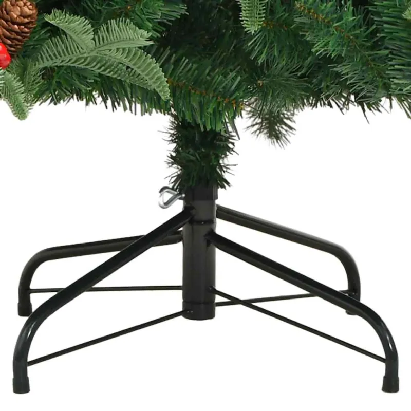 Dirbtinė Kalėdų eglutė Žalia 210 cm PVC ir Metalas ir Plastikas