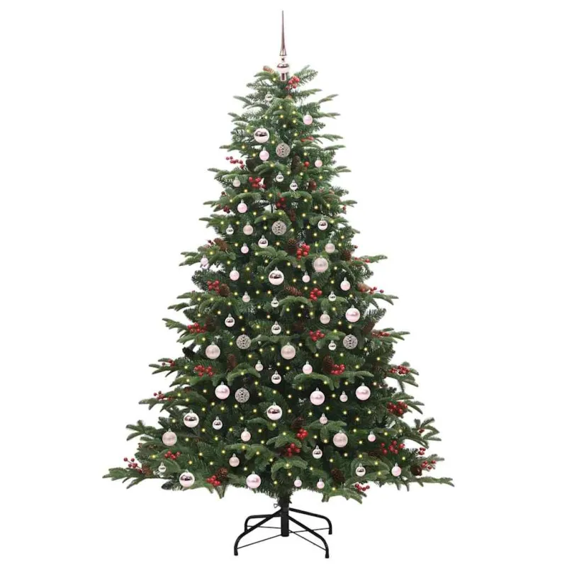 Dirbtinė Kalėdų eglutė Žalia 210 cm PVC ir Metalas ir Plastikas