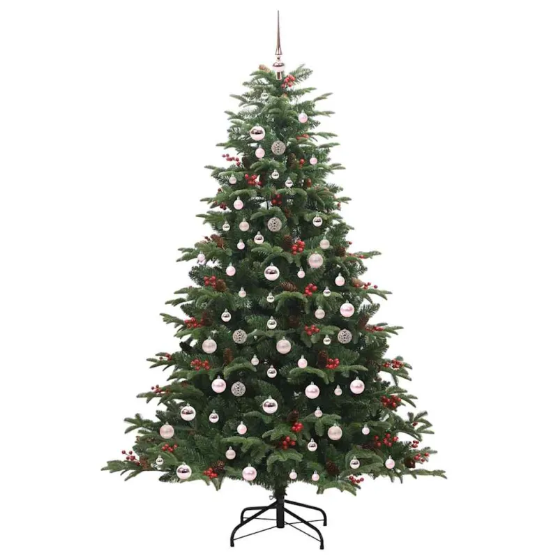 Dirbtinė Kalėdų eglutė Žalia 210 cm PVC ir Metalas ir Plastikas