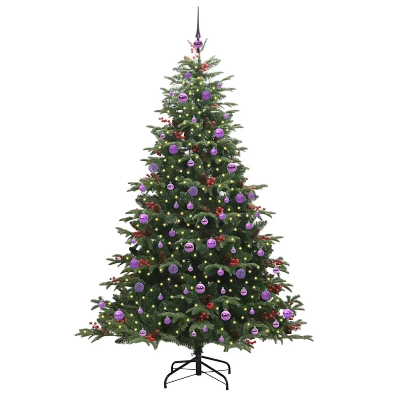 Dirbtinė Kalėdų eglutė Žalia 210 cm PVC ir Metalas ir Plastikas