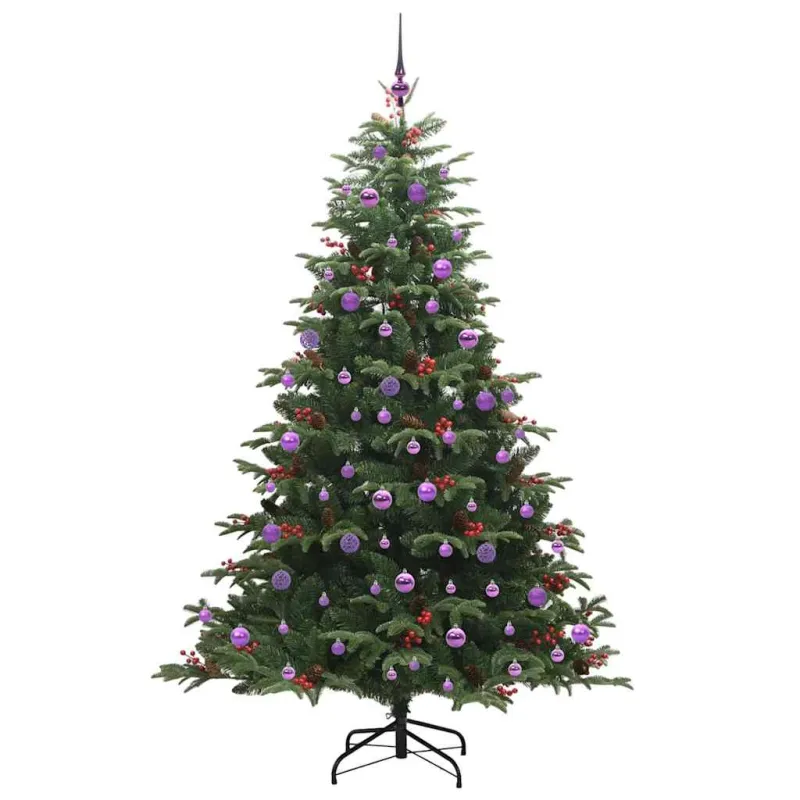 Dirbtinė Kalėdų eglutė Žalia 210 cm PVC ir Metalas ir Plastikas