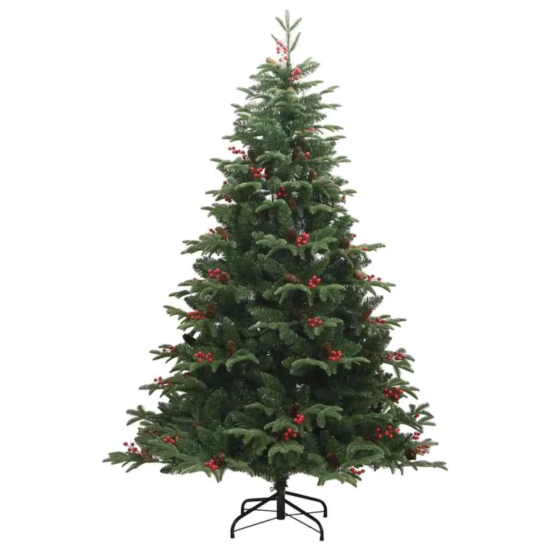 Dirbtinė Kalėdų eglutė Žalia 210 cm PVC ir Metalas ir Plastikas