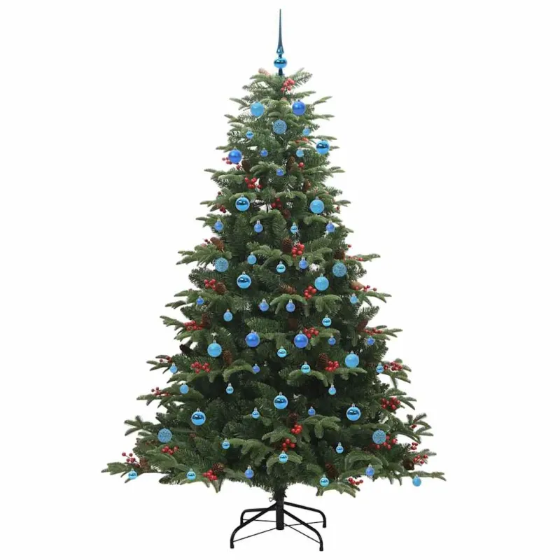 Dirbtinė Kalėdų eglutė Žalia 210 cm PVC ir Metalas ir Plastikas