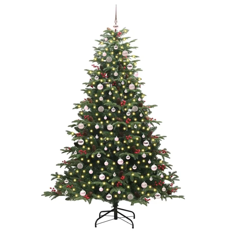 Dirbtinė Kalėdų eglutė Žalia 240 cm PVC ir Metalas ir Plastikas