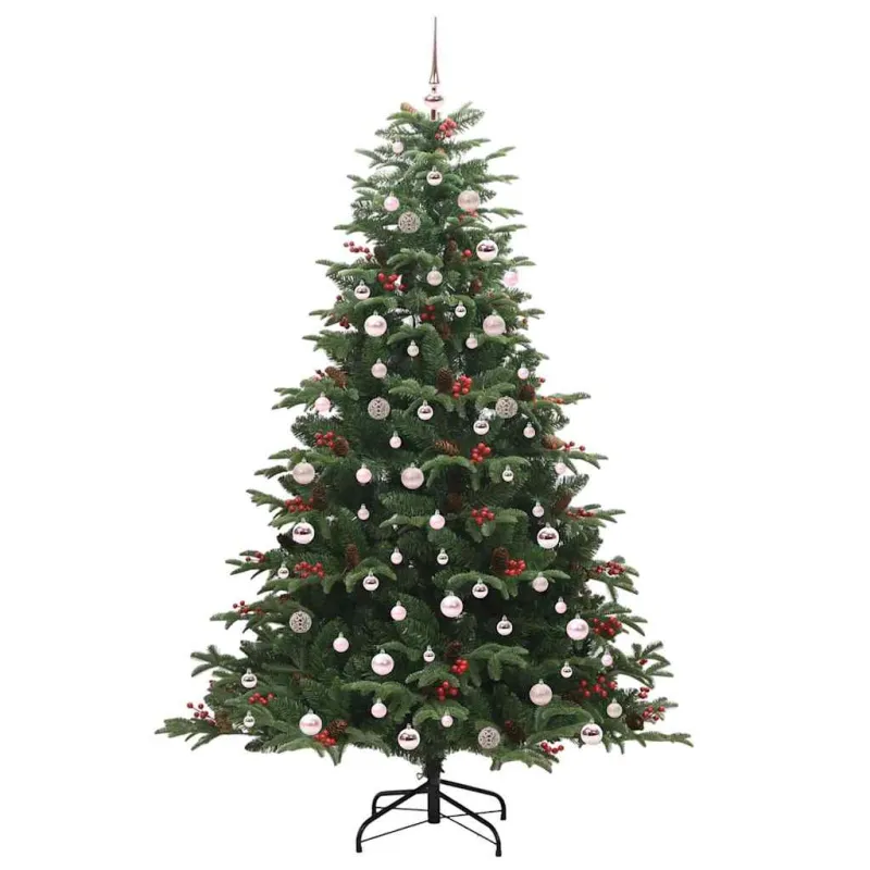 Dirbtinė Kalėdų eglutė Žalia 240 cm PVC ir Metalas ir Plastikas