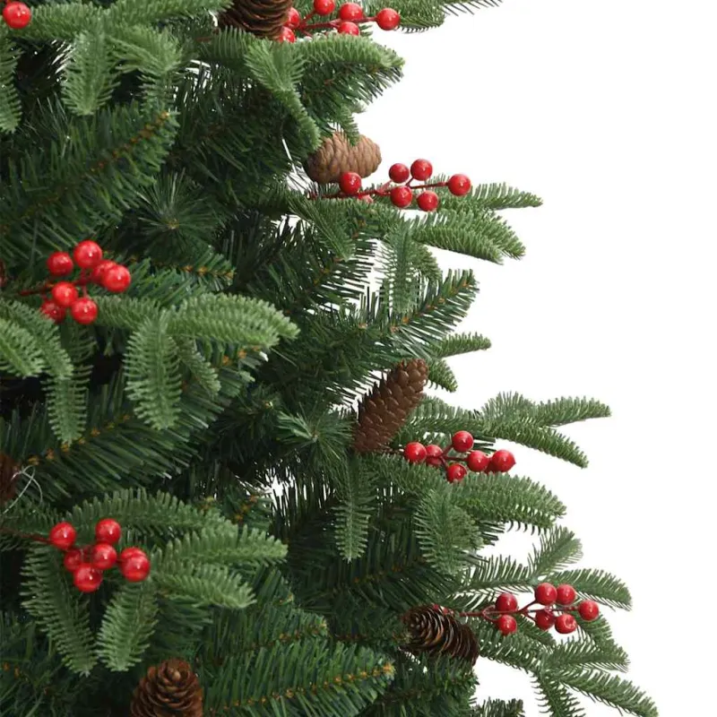 Dirbtinė Kalėdų eglutė Žalia 240 cm PVC ir Metalas ir Plastikas