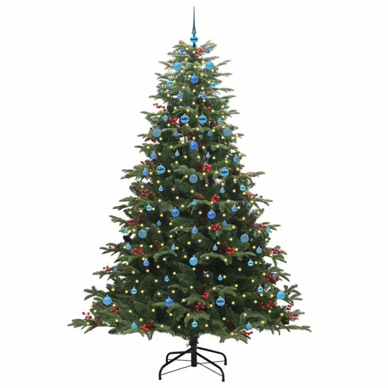 Dirbtinė Kalėdų eglutė Žalia 240 cm PVC ir Metalas ir Plastikas