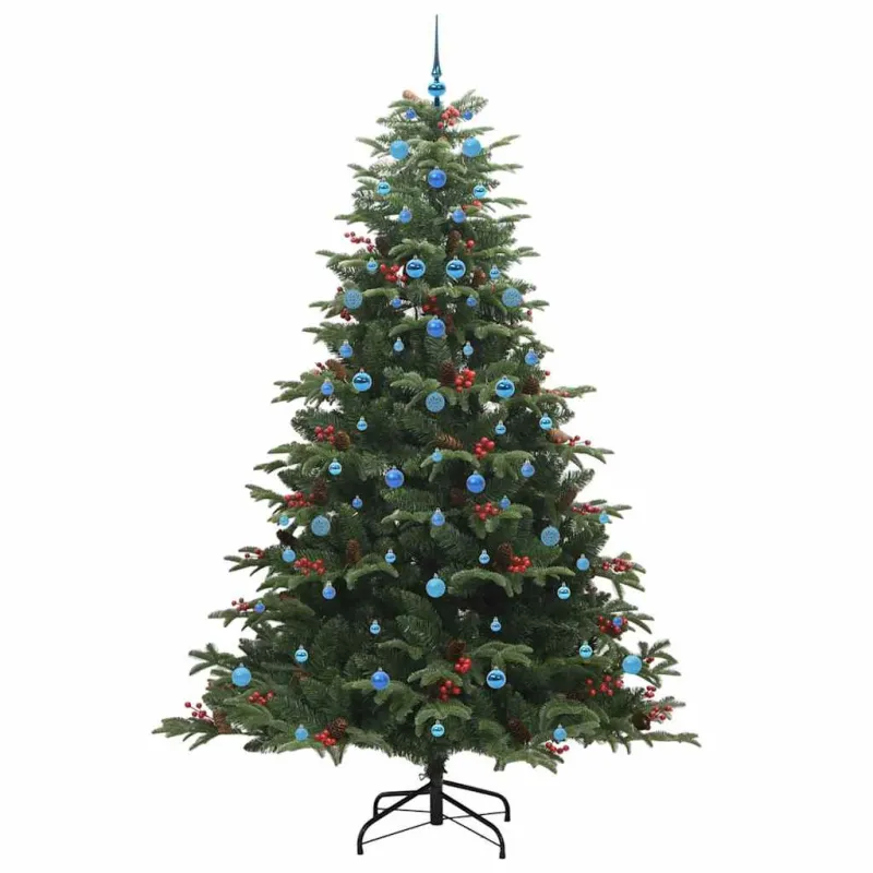Dirbtinė Kalėdų eglutė Žalia 240 cm PVC ir Metalas ir Plastikas