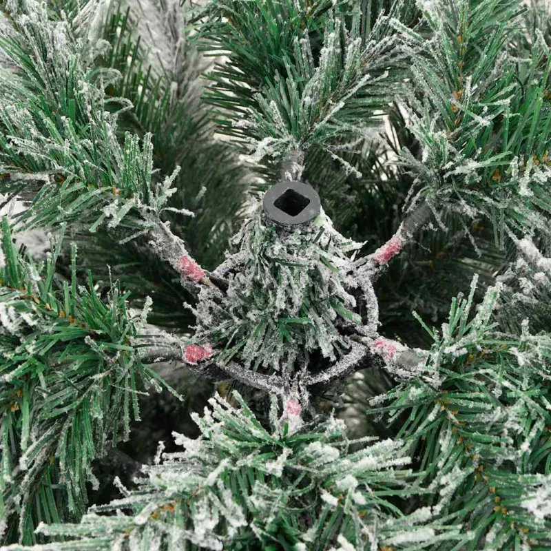 Dirbtinė Sulankstoma Kalėdų Eglutė Žalia ir balta 120 cm