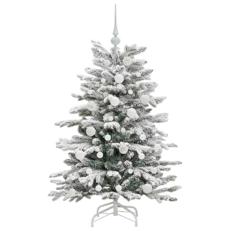 Dirbtinė Sulankstoma Kalėdų Eglutė Balta 120 cm PE ir PVC