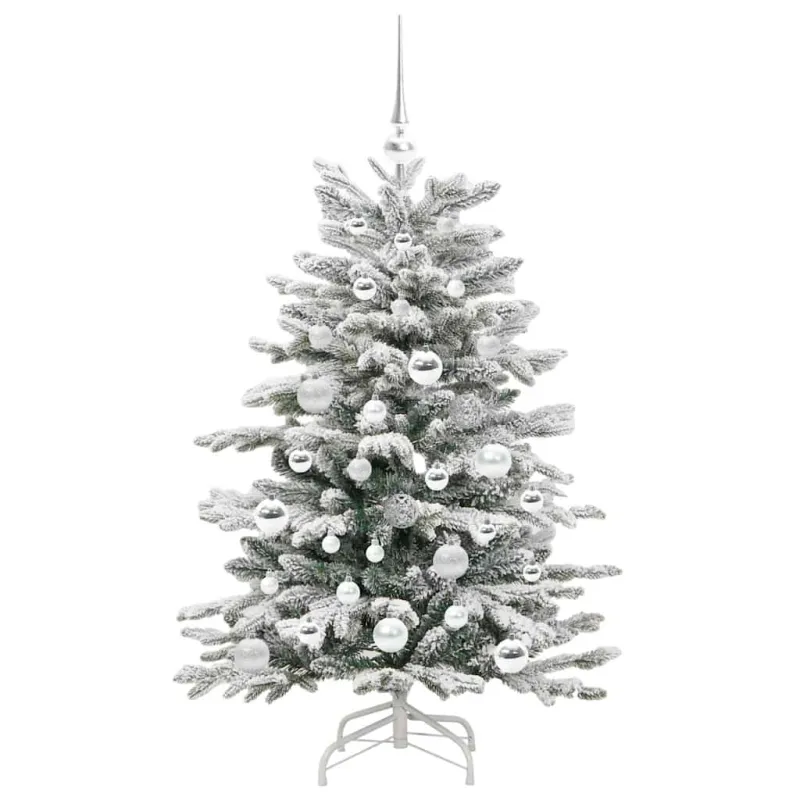 Dirbtinė Sulankstoma Kalėdų Eglutė Balta 120 cm PE ir PVC