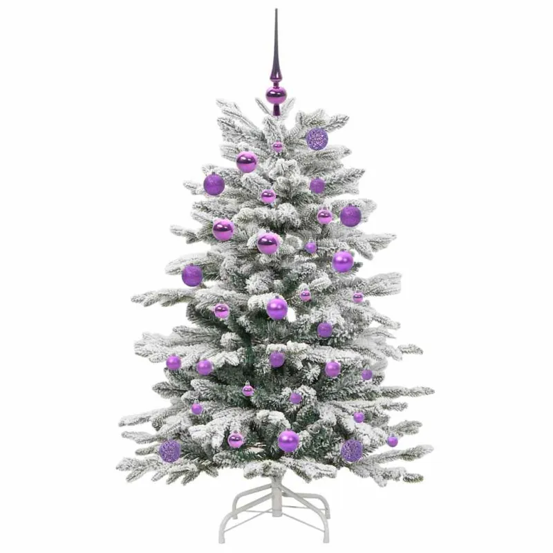 Dirbtinė Sulankstoma Kalėdų Eglutė Balta 120 cm PE ir PVC