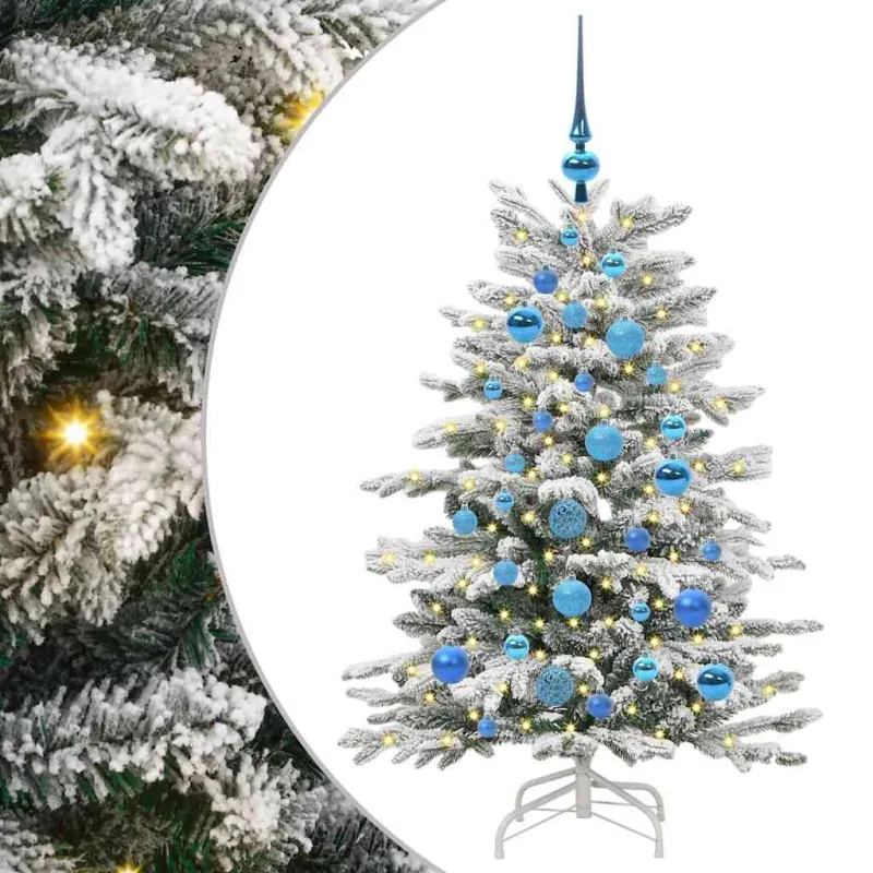 Dirbtinė Sulankstoma Kalėdų Eglutė Balta 120 cm PE ir PVC