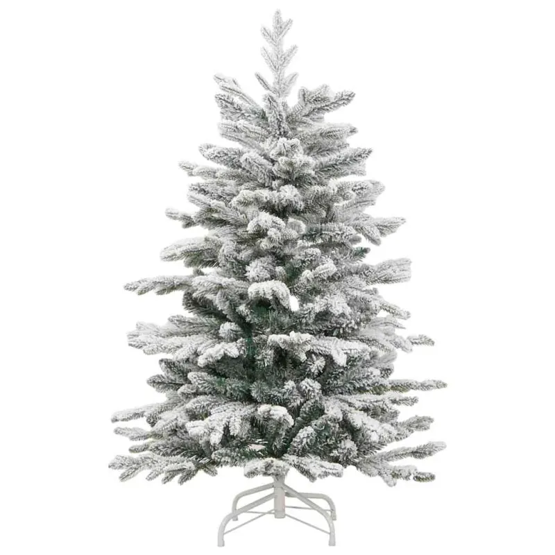 Dirbtinė Sulankstoma Kalėdų Eglutė Balta 120 cm PE ir PVC