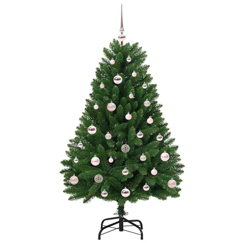 Dirbtinė Kalėdų eglutė su 150 LED Žalia 120 cm PVC ir metalas
