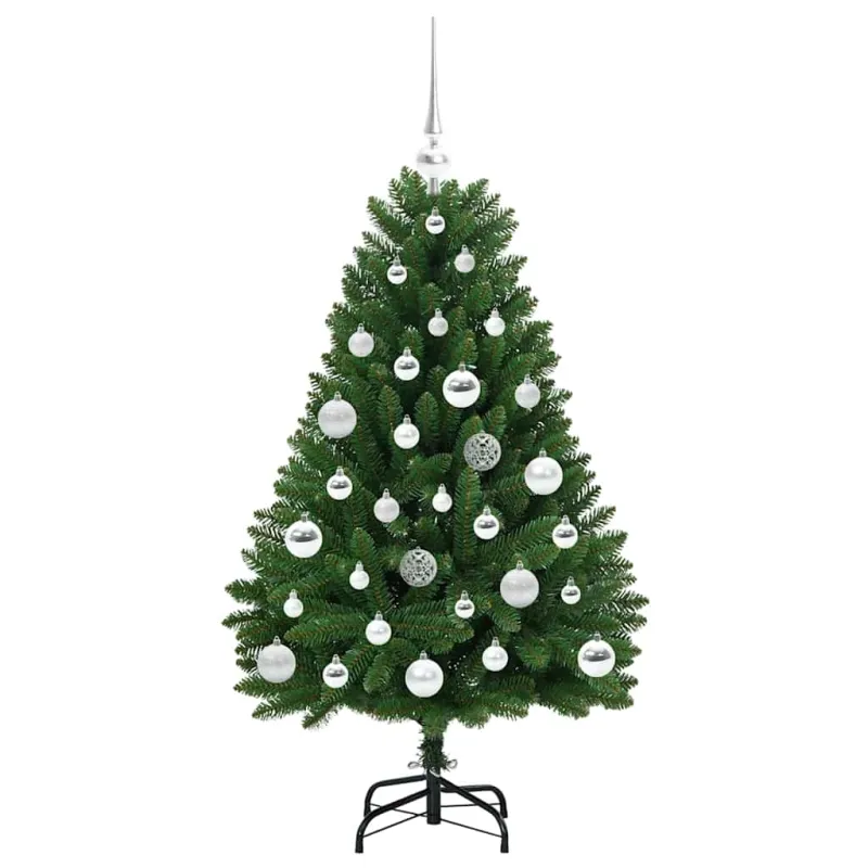 Dirbtinė Kalėdų eglutė su 150 LED Žalia 120 cm PVC ir metalas