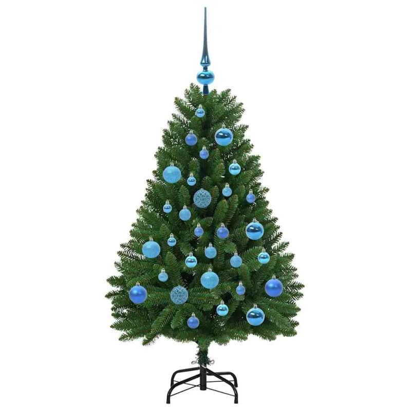 Dirbtinė Kalėdų eglutė su 150 LED Žalia 120 cm PVC ir metalas