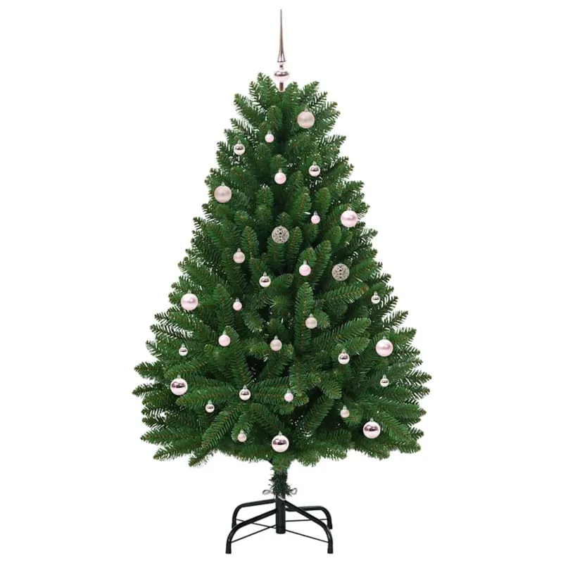Dirbtinė Kalėdų eglutė su 150 LED Žalia 150 cm PVC ir metalas