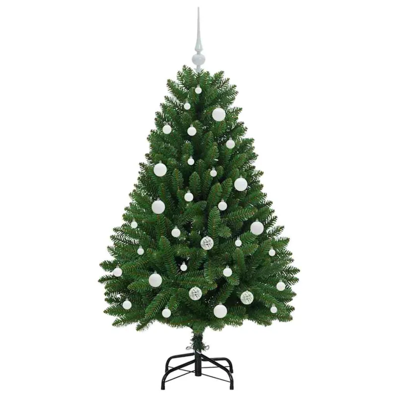 Dirbtinė Kalėdų eglutė su 150 LED Žalia 150 cm PVC ir metalas
