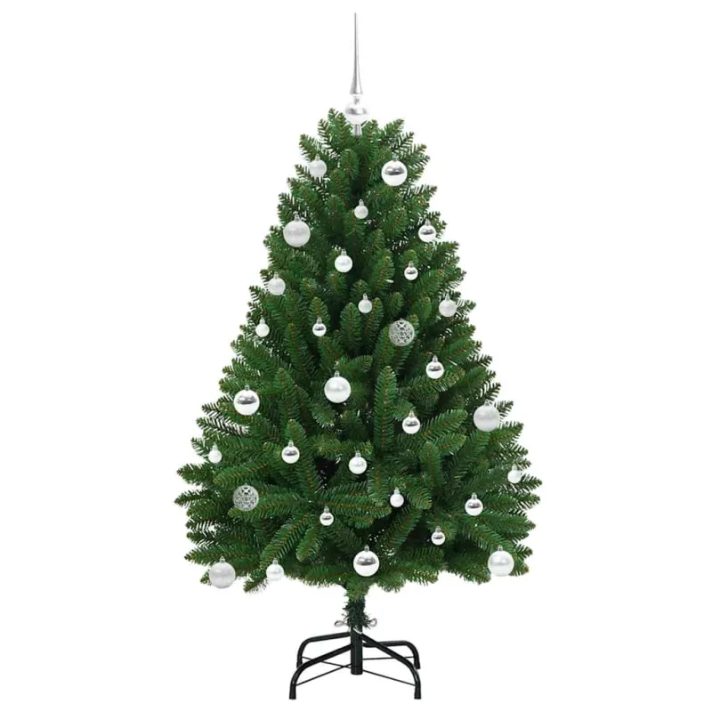 Dirbtinė Kalėdų eglutė su 150 LED Žalia 150 cm PVC ir metalas