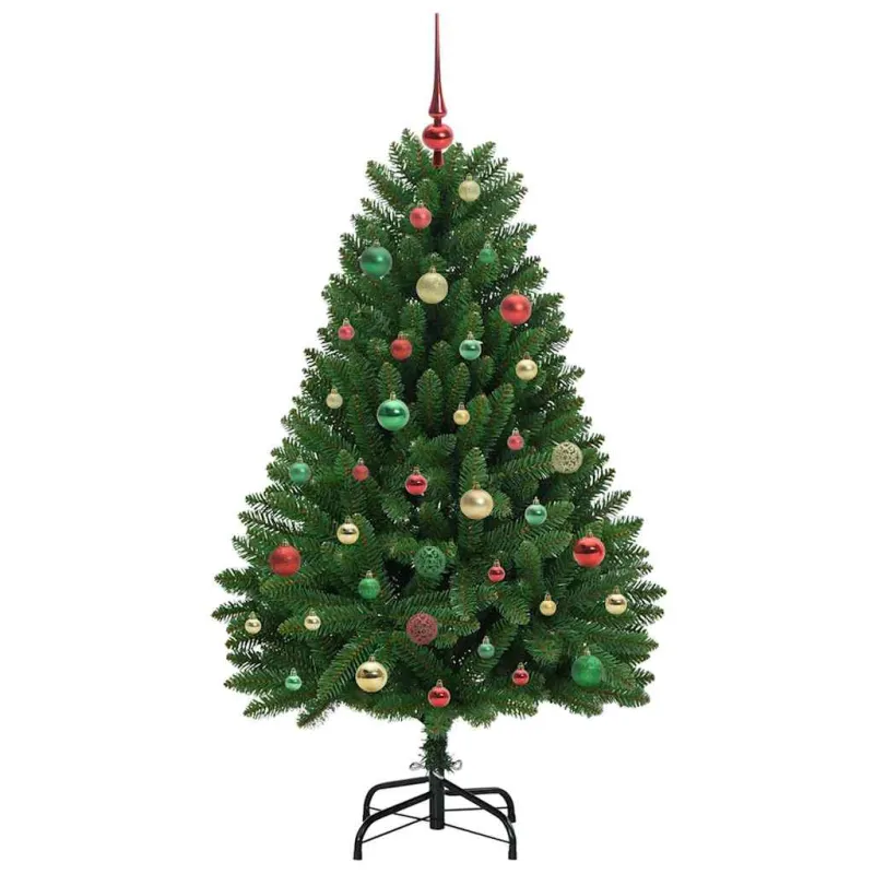 Dirbtinė Kalėdų eglutė su 150 LED Žalia 150 cm PVC ir metalas