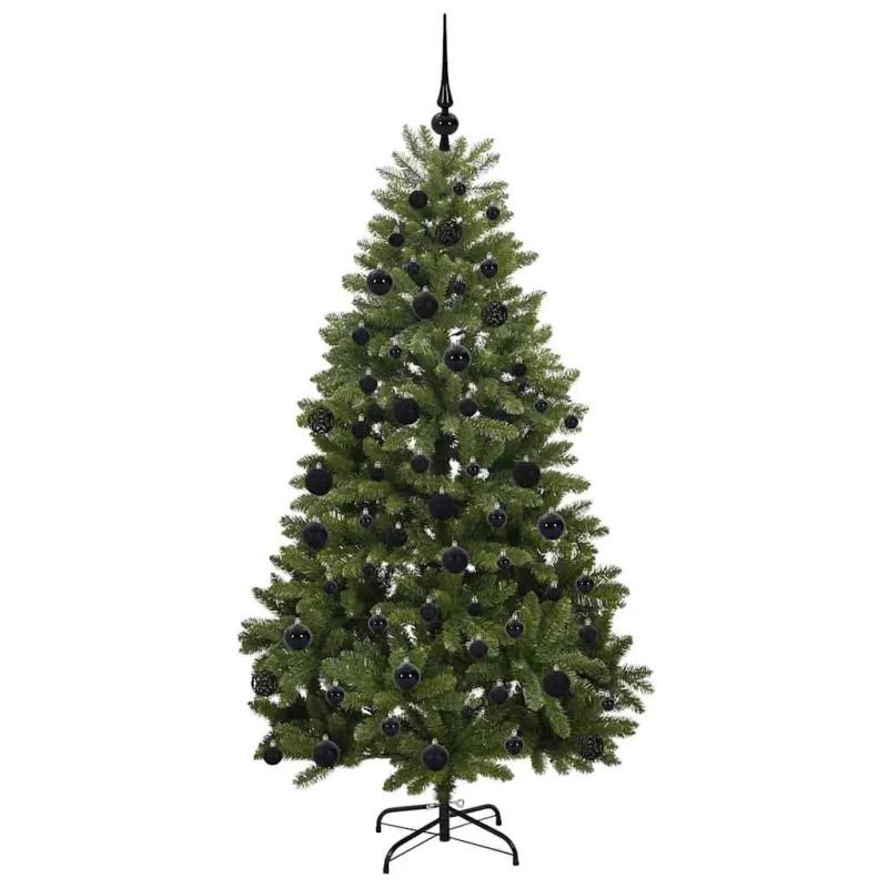 Dirbtinė Kalėdų eglutė su 300 LED Žalia 180 cm PVC ir metalas