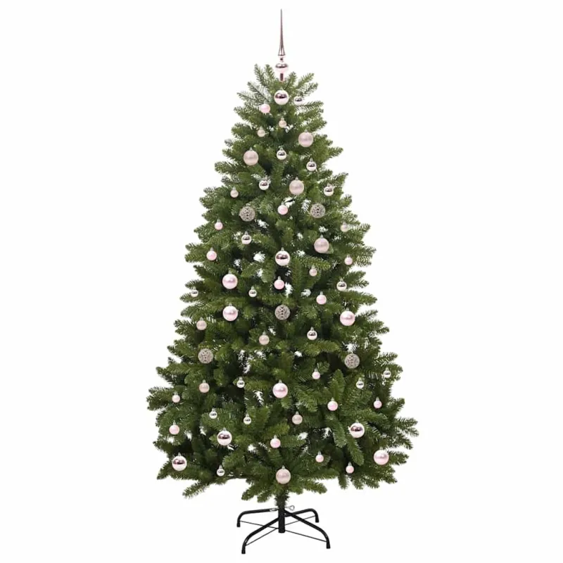 Dirbtinė Kalėdų eglutė su 300 LED Žalia 180 cm PVC ir metalas